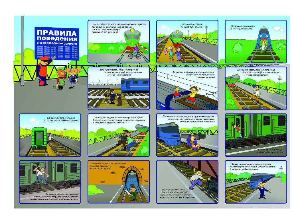 Родителям о правилах поведения детей на железнодорожном транспорте и железнодорожных путях